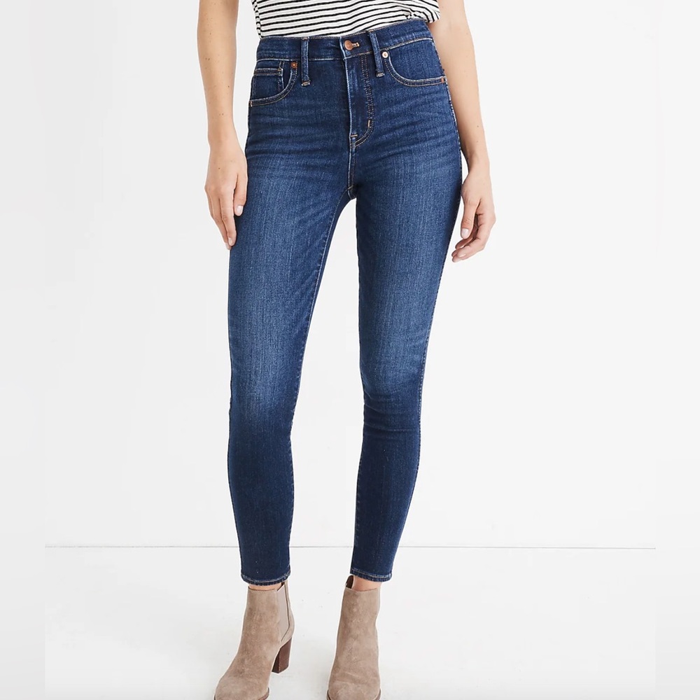 Madewell 10" High-Rise Skinny Jeans: Insuluxe Denim Cashmere Edition - Size 25P